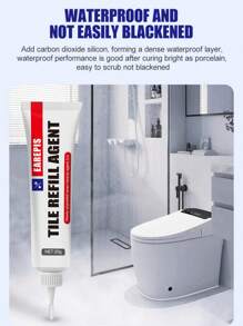 1pc Tile Caulk, Household Wall Crevice Repair Agent Can Repair Bathroom Floor Tiles Wall Cracks, Waterproof And Mildew Resistant Not Easy To Crack