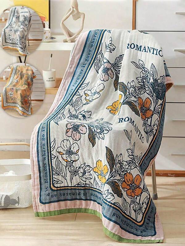Bohemian Style 100% Cotton Bath Towel, Soft Absorbent Skin-Friendly Adult Couples Home Use Quick Dry Large Towel, Sofa Blanket, Home Decor, Unisex Bathing Towel, Available In 80*160cm Or 70*140cm Or 76*155cm