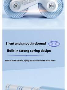 Abdominal Wheel Roller, Self-Reviving Fitness Equipment, Beginner Home Gym Gear, Noise-Proof Recoil Design, Max Load 100kg, Ab Workout Tool