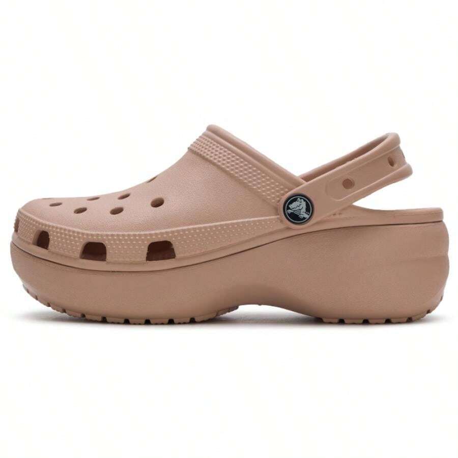 Crocs 女士经典云朵凉鞋，舒适休闲日常运动拖鞋，款式 206750-7AF