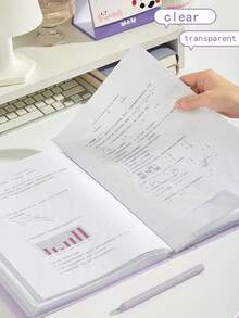 A4 尺寸 40 页文件夹文件整理器，适用于学生，多层插袋文件袋，返校，学校用品