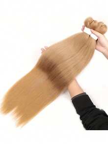 3 件预拉伸编织发 26 英寸自然黑发柔软预拉伸直发合成辫子 Yaki 纹理接发