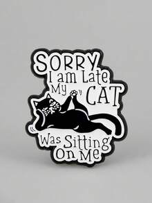 1 件装卡通猫咪徽章可爱动物装饰别针女士礼物