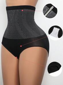 1 Pieza de Bragas de Cintura Alta Sin Costuras Moldeadoras Que Adelgazan el Abdomen, Trainer de Cintura, Modelador Corporal, Lencería Femenina, Levantador de Glúteos, Accesorios de Gimnasio, Fajas Reductoras de Barriga, Fajas Lumbares, Corsé Reductor de Barriga