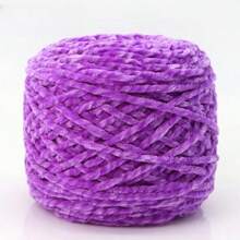 1 Stück 200g Chenillegarn 6mm dick, handgemachtes DIY Gehäkeltes Samt-Effektgarn für Stricken, Schals, Mützen, weiche Decken