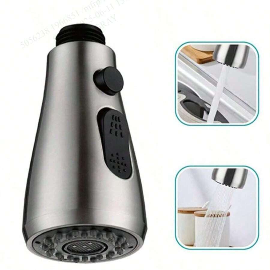1pc Faucet With Retractable Adjustable Shower Head Attachment