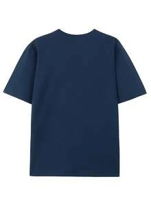 You Play With Me And Pray Together.Printed T-Shirt, 1 Piece, 100% Cotton, Casual Men's T-Shirt In Season, T-Shirt With Round Neck And Cotton Short Sleeve, Christmas Gift. - Màu xanh hải quân - Xem 2