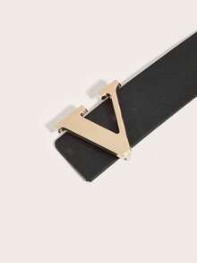 1 件女士休闲优雅复古风格皮革字母扣腰带，适合街头、商务、派对、所有季节 - 腰帶 - 查看 4