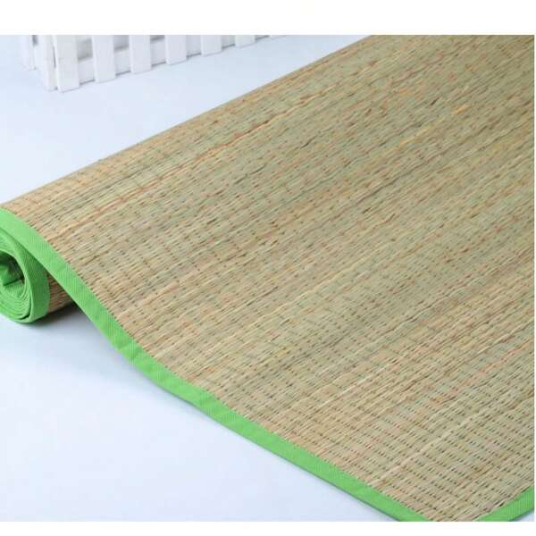1 Stück 60*170CM Strohmatte (zufällige Farbe), Strand-Strohmatte, Baustellenmatte, Heimmatte, Strandmatte