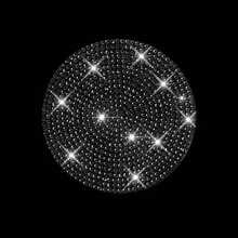 Creative Car Full Rhinestone Silicone Car Coasters Car Cups Round Non-Slip Mat Insulation Mat Rhinestones. - Black - View 16