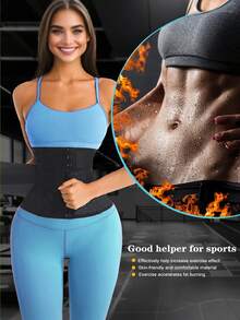 Adjustable Waist Cincher Shapewear, Slimming And Body Shaping - Black - View 3