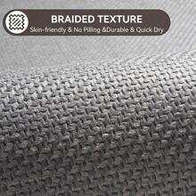 Ultra Thin Bathroom Rugs Mat - Round Bath Rugs Grey 16x24-Holidaygift - Brown - View 7