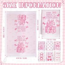 Boyiee Set Of 6 Daisy Kitchen Towels Spring Floral Gnome Dishtowels Flower Rustic Tea Towels Absorbent Forest Green Hand Wash Cloth 24"X16" For Farmhouse Kitchen Bathroom Housewarming Gift