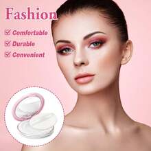 2 Pcs Loose Powder Container With Puff 0.17/0.7 Oz Refillable Empty Powder Compact Makeup Powder Travel Container Case Portable Powder Puff And Container With Mirror And Elasticated Net Sifter - Multicolor - View 6