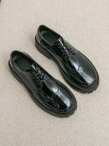 Mocassins de luxe pour hommes, chaussures plates style tressé en paille avec bande élastique pratique, chaussures habillées pour le port quotidien, le mariage, les banquets, le bureau et les occasions d'affaires au printemps et en automne - Noir - Voir 3