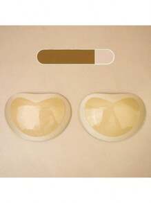 2pcs/Set New Women's Invisible Push-Up Disposable Thick 3cm Heart-Shaped Adhesive Bra, Lingerie Accessories