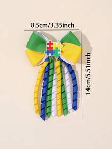 2 件/4 件 返校彩色布艺发饰、苹果配饰蝴蝶结发夹、时尚发饰，适合女孩青少年派对礼物