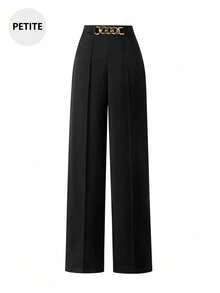 女士宽松修身高端设计长裤，时尚百搭