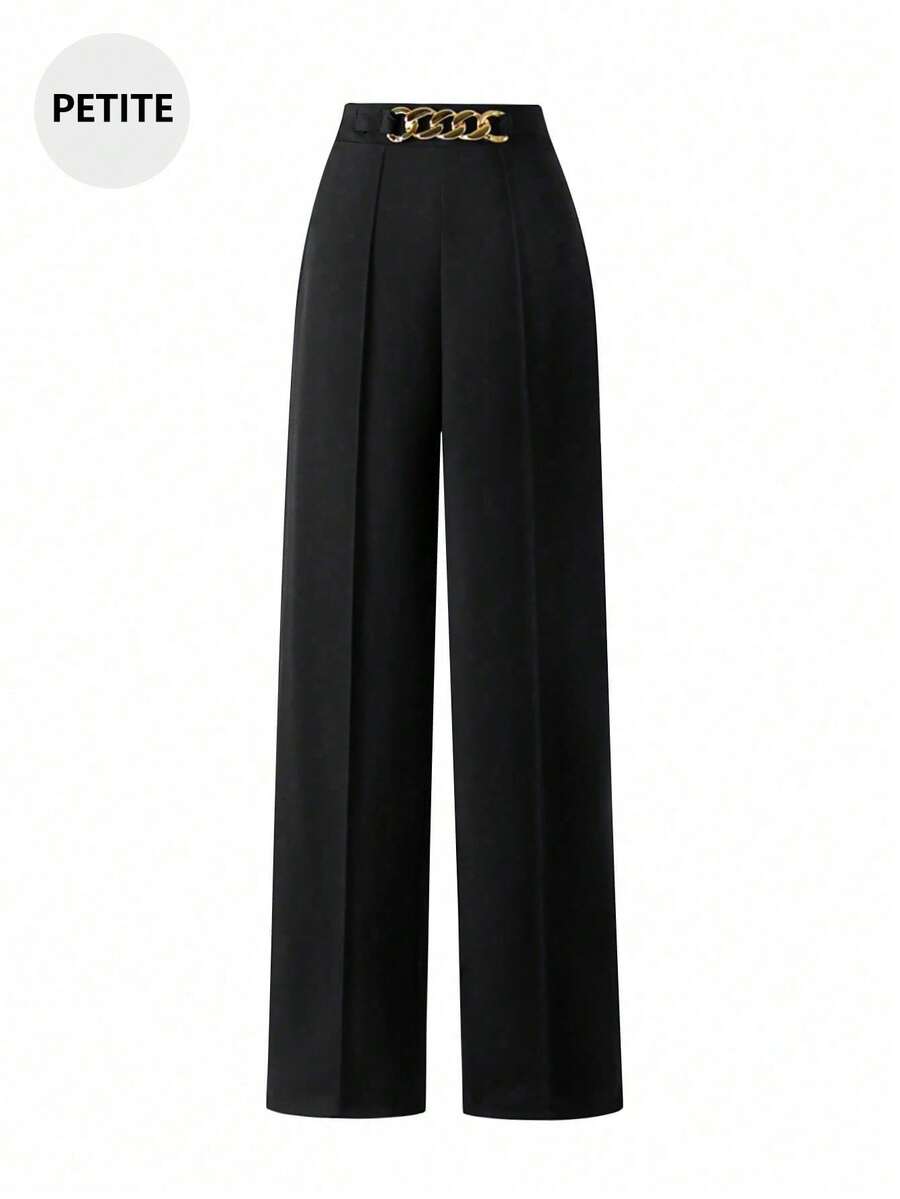 女士宽松修身高端设计长裤，时尚百搭