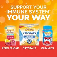 Emergen-C 1000mg Vitamina C en polvo para el apoyo diario del sistema inmunológico, sin cafeína, suplementos de vitamina C con zinc y manganeso, vitaminas B y electrolitos, sabor naranja súper - 30 unidades