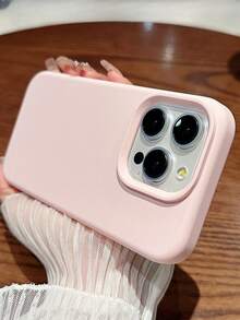 High-Quality Liquid Silicone Phone Case With Concave Button Design, Compatible With IPhone 17 AIR 16 15 14 13 12 11 Pro Max, Soft Waxy Texture, Skin-Friendly And Comfortable