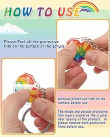 Gay Keychain Lgbtq Accessories Bulk Gay Stuff Men Women Keyring Transgender - Vivid - View 9