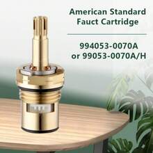 Ersatzpatrone für American Standard Armaturen, passend für Modelle 994053-0070a oder 994053-0070a/H, Material Messing, für Bad- und Küchen-Armaturen, Ersatz für 4-24 Stunden kaltes und heißes Wasser