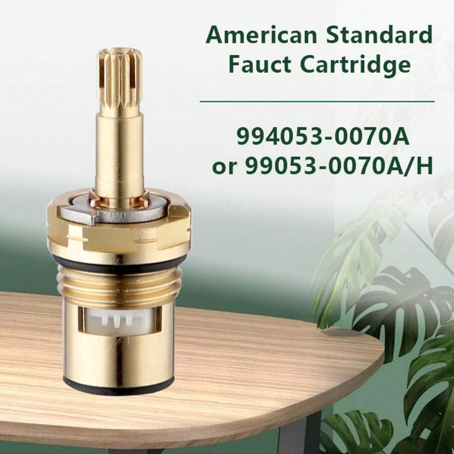 Ersatzpatrone für American Standard Armaturen, passend für Modelle 994053-0070a oder 994053-0070a/H, Material Messing, für Bad- und Küchen-Armaturen, Ersatz für 4-24 Stunden kaltes und heißes Wasser