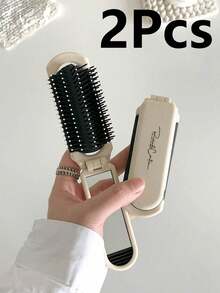 1 件便携式折叠梳子带气垫和镜子，折叠发刷带镜子，旅行发刷，便携式礼物轻巧小发刷，旅行口袋发梳，钱包和健身房化妆品收纳袋化妆收纳包迷你袋旅行小化妆盒配件化妆架刷包化妆容器化妆包旅行必需品女士配件旅行用品、发刷、梳子、美发工具、理发沙龙美发产品和配件美容旅行必需品、返校、旅行度假必需品、女士发饰、刷子、发刷、边刷、刷头发、发梳、梳头发、顺发刷、球刷、迷你发刷、发刷套装、木梳、发刷、刷子、梳子、光滑后刷、发刷、边刷、刷头发、发梳、发刷套装、梳头发、迷你发刷、顺发刷、发刷、头发、配件、美发产品、美发工具、美发用品护发、卷发刷、理发器、理发配件、美发设备