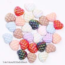 20 Pcs Colorful Acrylic Beads, Heart Star Spacer Beads, Suitable For Bracelet, Necklace Making, Earring Pendants, Jewelry DIY Accessories