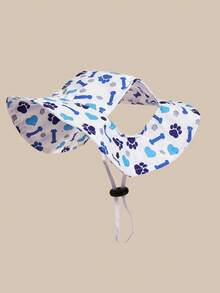 1pc Cute Polyester Wind-Resistant Sun Hat, Ear-Exposed Design, Anti-Shedding, Adjustable Sun Protection, Suitable For Small Pet Dogs To Wear Outdoors All Year Round - Pink - View 21