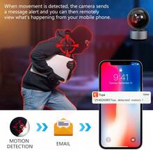 4K PT Wi-Fi Indoor Camera For Baby & Pet Monitoring, Auto Tracking, 5MP Night Vision Enhanced, Person/Pet/Baby Crying Detection, Two-Way Audio - Black - View 8