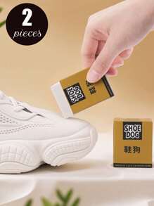 1/2 Set Velvet Shoe Cleaner Rubber Eraser - Non-Electric Stain Remover For Sneakers, Clothing, Glass, Walls, Floors, And Furniture - Multi-Functional Dry Cleaning Wiping Tool For Gentle Fabric Care.