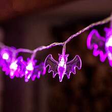 1 Peça Luzes de Fio LED em Forma de Morcego, Luzes Decorativas de Atmosfera de Feriado, Adequadas para Halloween, Casa Assombrada, Festas de Feriado, Decoração de Quarto e Sala de Estar