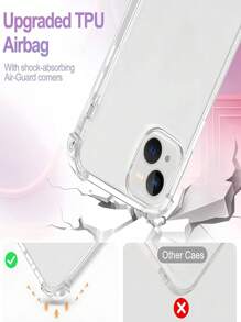 2pcs Tempered Glass Screen Protector & 1pc Clear Phone Case Compatible With IPhone/Compatible With Samsung Galaxy/Mi/Redmi/Honor. High Definition Glossy Surface, Explosion-Proof, Automatic Adsorption, High Hardness, Full Coverage, Skin-Friendly