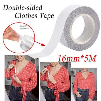 5m Double-Sided Adhesive Tape, Waterproof Clear Tape, Backless Clothing Fixation Tape, Double-Sided Bra Tape, Dress Bust Protector Sticker, Invisible