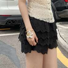 1 件优雅女士金属珐琅拼布马蹄百合花朵开口袖口手链，高端金手镯首饰，2025 年新款 - 花朵手鐲 - 查看 7