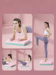 1pc Balance Mat Anti-Slip Foam Pad Ankle Knee Pad For Core And Strength Stability Training Yoga Fitness Thickened High Rebound, Balance Mat Non-Slip Foam Mat Ankle Knee Pad Mat Core Balance Strength Stability Training Fitness Yoga Mat, Balance Pad Non-Slip Foam Pad Ankle Knee Pad For Core And Strength Stability Training Yoga Fitness Thickened High Rebound - Multicolor - View 2