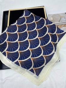 1pc Cross-Border Sweet Korean Style Silky Scarf For Women, Versatile, Spring/Summer, 70cm*70cm, Multi-Color For Dress - A - View 7