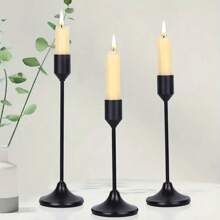 12er Set Europäischer romantischer Kerzenständer aus poliertem Metall, geeignet für Stumpen- und Taperkerzen, eleganter Mittelpunktdekor für Weihnachten, Halloween, Ostern, Thanksgiving, Zuhause, Hochzeit, Party, Jubiläum