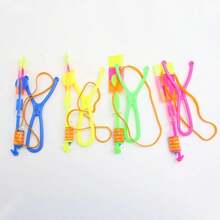 50Pcs Amazing Light Arrow Rocket Helicopter Flying LED Light Party Fun Gift Rubber Band Catapult,Party Atmosphere Supplies
