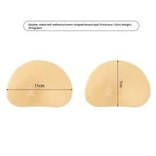 1 Pair Reusable Silicone Bra Inserts – Invisible Push-Up Pads For Swimwear & Lingerie, Soft Thickened Enhancers For Natural Bust Lift, Ideal For Bikinis, Dresses & Halter Outfits