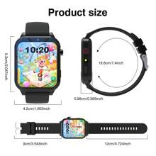 Heißestes Geschenk für Kinder, Kinder Smartwatch Neuheit 2025, Kinder Spieluhr, 18+ lustige Spiele, 1,83 Zoll Touchscreen, Energiesparchip, Schrittzähler, Fotos machen, Taschenlampe, Schlafüberwachung, Alarmerinnerung, Kamera, Fotoalbum, Spiele, Kalender, Schrittzählung, Countdown, Rechner, Stoppuhr, Taschenlampe
