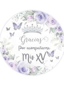 Label Stickers - Lilac Purple - View 2