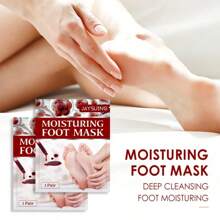 5pcs Salicylic Acid Foot Peeling Mask, Nourishes, Softens Skin, Removes Calluses And Dead Skin, Moisturizes