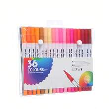 120 piezas de Rotuladores de Doble Punta Fina Tipo Pincel Multicolor para Adultos - para Colorear, Caligrafía, Escritura, Planificadores, Diarios, Notas, Dibujo y Manualidades Escolares - Multicolor - Ver 19