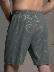 Nuovi pantaloncini sportivi casual da uomo per l'estate, con design alla moda e stampato, leggeri e morbidi, adatti per la spiaggia. - Grigio - Visualizzare 4