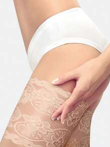 1 paire de manches anti-frottements intérieures de cuisse de grande taille, fine couverture de jambe anti-friction en dentelle pour femmes en été
