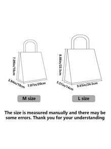 Transparent Print Gift Bag Shopping Storage Bag, Gift Packaging Bag, Party Holiday Decoration, Daily Storage Packaging Bag,Wedding Decoration Bridesmaid Gifts, Mother's Day Gift Packaging