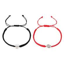 1对欧美流行蜘蛛网友谊不锈钢编织情侣手链